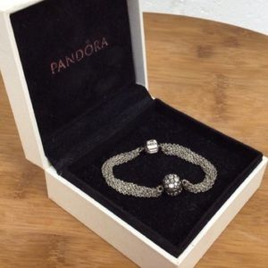 PANDORA Multi-Strand Bracelet + 1 Charm